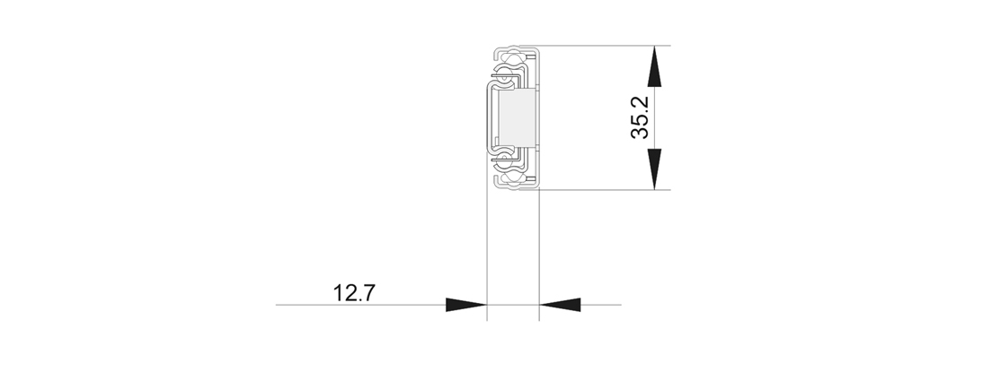 3503三節鋼珠滑軌